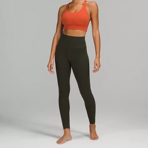 lululemon Align™ High-Rise Pant 28”; Colour: Dark Olive. Size 2.